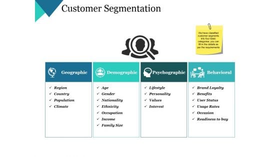 Customer Segmentation Ppt PowerPoint Presentation Infographic Template Background Images