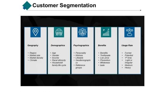 Customer Segmentation Ppt PowerPoint Presentation Slides Shapes