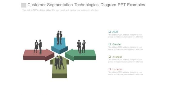 Customer Segmentation Technologies Diagram Ppt Examples