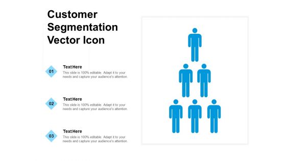 Customer Segmentation Vector Icon Ppt PowerPoint Presentation File Inspiration PDF