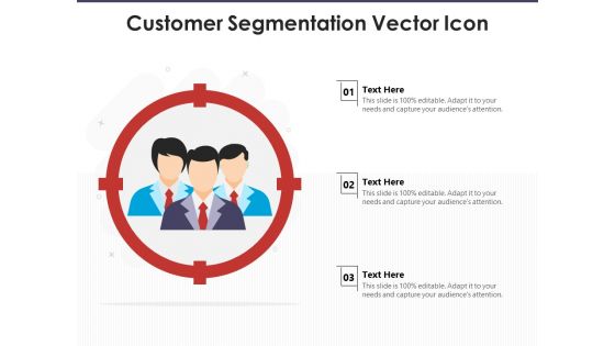 Customer Segmentation Vector Icon Ppt PowerPoint Presentation Gallery Deck PDF