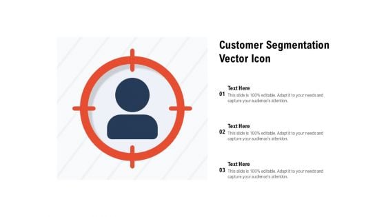 Customer Segmentation Vector Icon Ppt Styles Display PDF