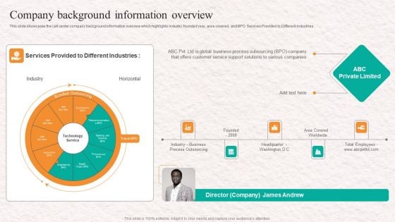Customer Service Agent Performance Company Background Information Overview Introduction PDF Customer Service Agent Performance Company Background Information Overview Introduction PDF