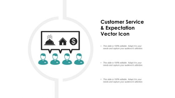 Customer Service And Expectation Vector Icon Ppt PowerPoint Presentation Outline Slideshow
