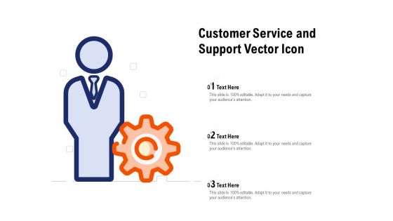 Customer Service And Support Vector Icon Ppt PowerPoint Presentation Infographic Template Outfit