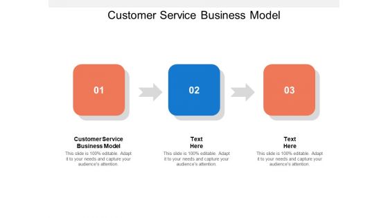 Customer Service Business Model Ppt PowerPoint Presentation Professional Cpb