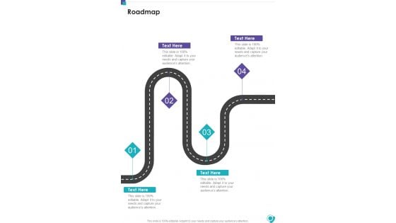 Customer Service Center Proposal Roadmap One Pager Sample Example Document Customer Service Center Proposal Roadmap One Pager Sample Example Document