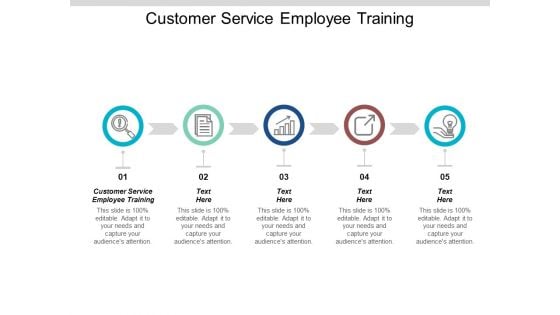 Customer Service Employee Training Ppt PowerPoint Presentation Styles Template Cpb