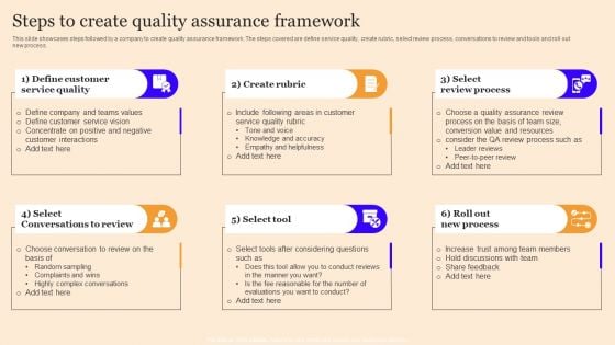 Customer Service Enhancement Techniques Steps To Create Quality Assurance Topics PDF