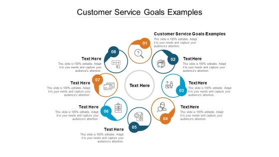 Customer Service Goals Examples Ppt PowerPoint Presentation Show Shapes Cpb