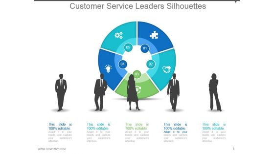 Customer Service Leaders Silhouettes Powerpoint Slide Deck Customer Service Leaders Silhouettes Powerpoint Slide Deck