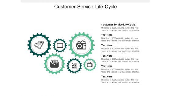 Customer Service Life Cycle Ppt PowerPoint Presentation Professional Gridlines Cpb