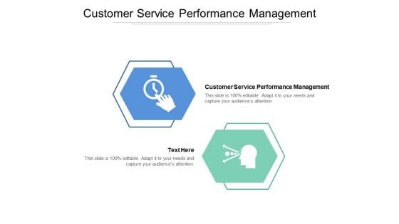 Customer Service Performance Management Ppt PowerPoint Presentation Layouts Example Cpb