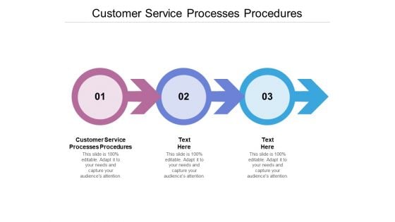 Customer Service Processes Procedures Ppt PowerPoint Presentation Ideas Example Cpb