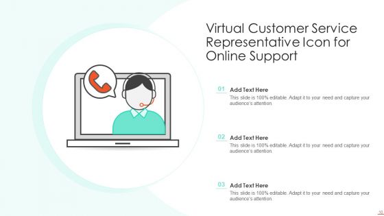 Customer Service Representative Icon Ppt PowerPoint Presentation Complete Deck With Slides