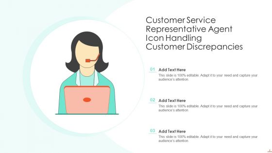 Customer Service Representative Icon Ppt PowerPoint Presentation Complete Deck With Slides