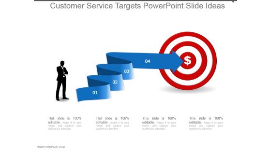Customer Service Targets Powerpoint Slide Ideas