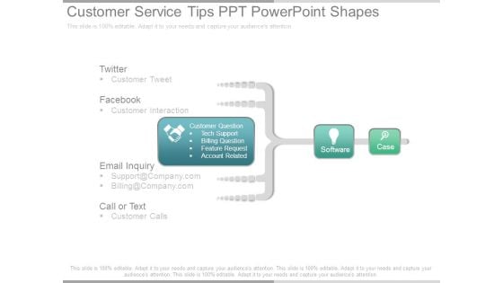 Customer Service Tips Ppt Powerpoint Shapes