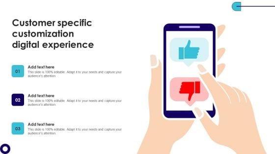 Customer Specific Customization Digital Experience Demonstration PDF