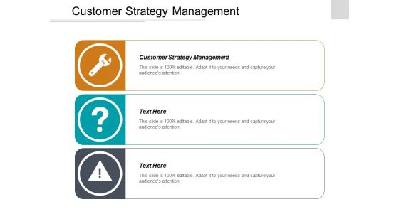 Customer Strategy Management Ppt PowerPoint Presentation Icon Graphics Download Cpb