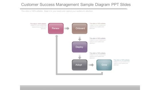 Customer Success Management Sample Diagram Ppt Slides