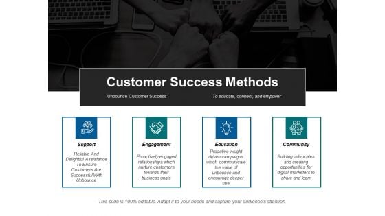 Customer Success Methods Ppt PowerPoint Presentation Styles Infographic Template