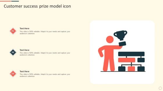 Customer Success Prize Model Icon Ppt Styles Introduction PDF