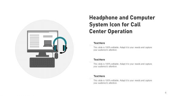 Customer Support Icon Center Organization Ppt PowerPoint Presentation Complete Deck With Slides