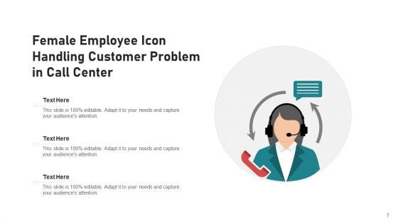 Customer Support Icon Center Organization Ppt PowerPoint Presentation Complete Deck With Slides