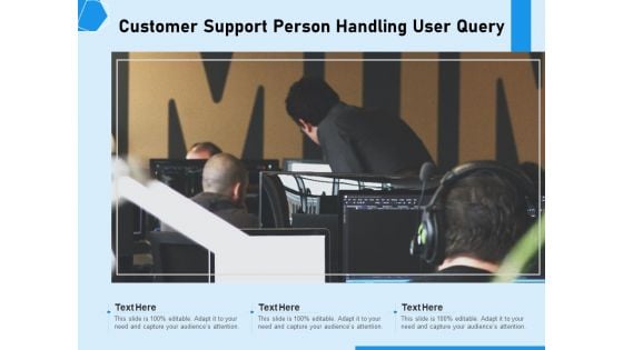 Customer Support Person Handling User Query Ppt PowerPoint Presentation Layouts Microsoft PDF
