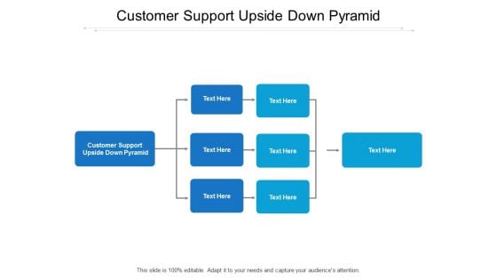 Customer Support Upside Down Pyramid Ppt PowerPoint Presentation Ideas Icon Cpb