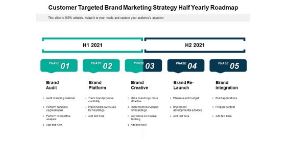 Customer Targeted Brand Marketing Strategy Half Yearly Roadmap Download