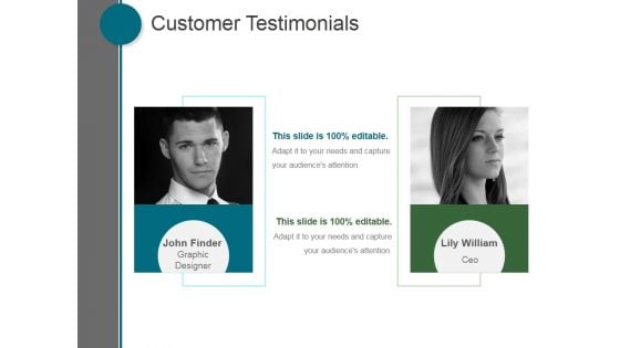 Customer Testimonials Ppt PowerPoint Presentation Example