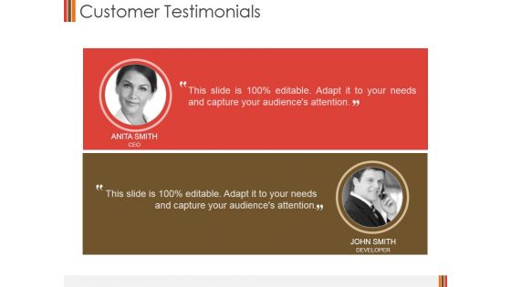 Customer Testimonials Ppt PowerPoint Presentation Summary Background Images