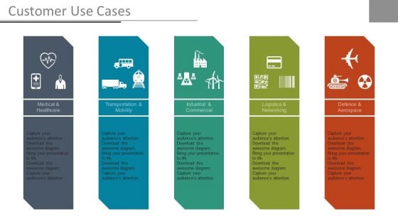 Customer Use Cases Ppt Slides