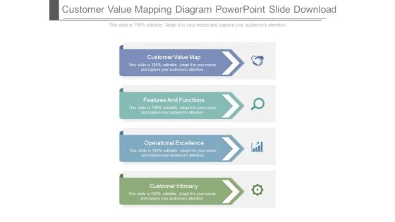 Customer Value Mapping Diagram Powerpoint Slide Download