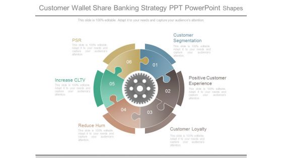 Customer Wallet Share Banking Strategy Ppt Powerpoint Shapes