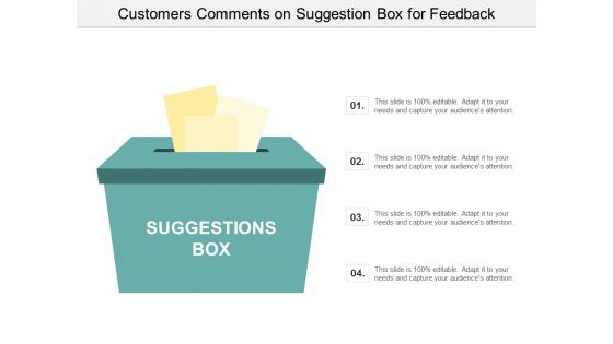 Customers Comments On Suggestion Box For Feedback Ppt Powerpoint Presentation Slides Guidelines
