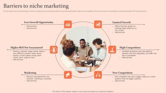 Customised Advertising Strategies Barriers To Niche Marketing Demonstration PDF