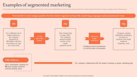 Customised Advertising Strategies Examples Of Segmented Marketing Designs PDF Customised Advertising Strategies Examples Of Segmented Marketing Designs PDF
