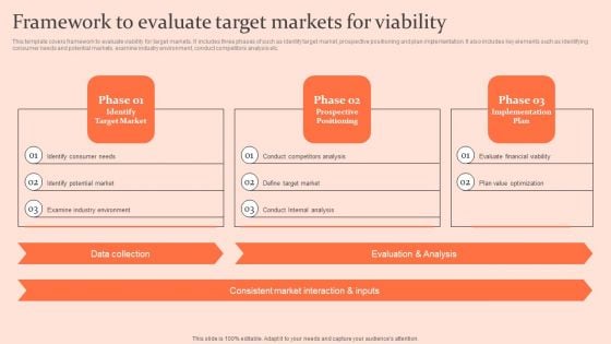 Customised Advertising Strategies Framework To Evaluate Target Markets For Viability Background PDF