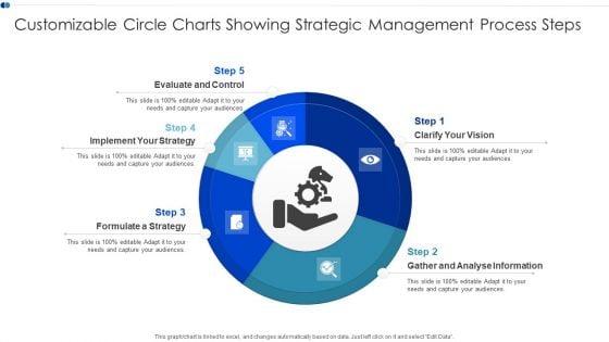 Customizable Circle Charts Showing Strategic Management Process Steps Professional PDF