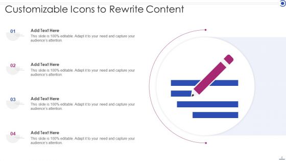 Customizable Icons Ppt PowerPoint Presentation Complete With Slides