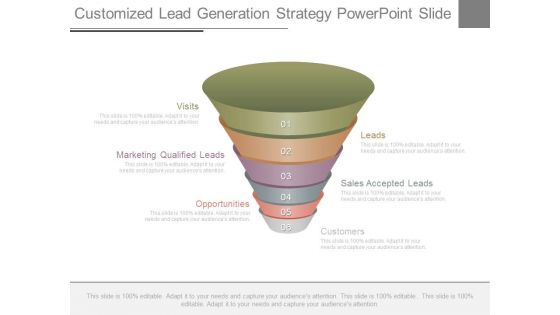 Customized Lead Generation Strategy Powerpoint Slide