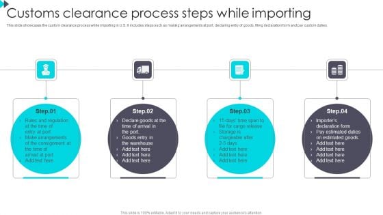 Customs Clearance Process Steps While Importing Background PDF