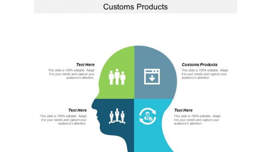 Customs Products Ppt Powerpoint Presentation Infographic Template Grid Cpb