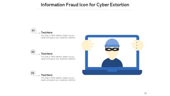 Cyber Crime And IT Fraud Icon Exclamation Ppt PowerPoint Presentation Complete Deck