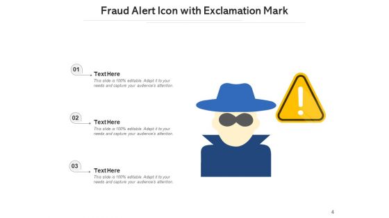 Cyber Crime And IT Fraud Icon Exclamation Ppt PowerPoint Presentation Complete Deck