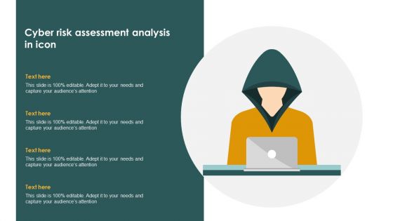 Cyber Risk Assessment Analysis In Icon Ppt PowerPoint Presentation Gallery Designs Download PDF