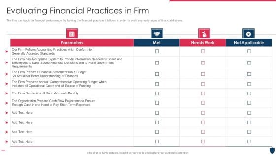 Cyber Safety Incident Management Evaluating Financial Practices In Firm Graphics PDF